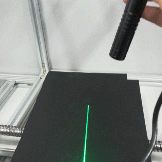 Green Line Laser Source With Powell Lens Linear light for positioning 520nm 50mW 150mW 298.